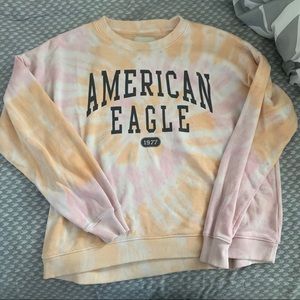 AE Tie Dye Fleece Crewneck